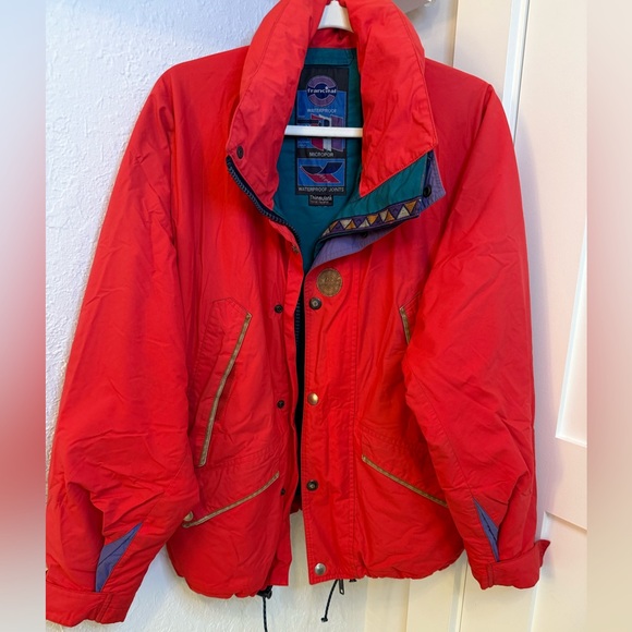 Vintage Francital Red Ski Jacket Men’s Large – 90s Waterproof Thinsulate Retro - Picture 1 of 15